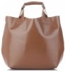 Kožené kabelka shopper bag Vera Pelle zemitá 854